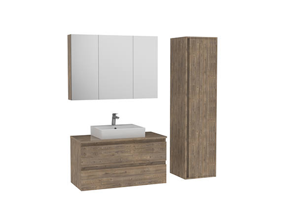 Alinda100 Nx242 Natural Çam Dolaplı Ayna